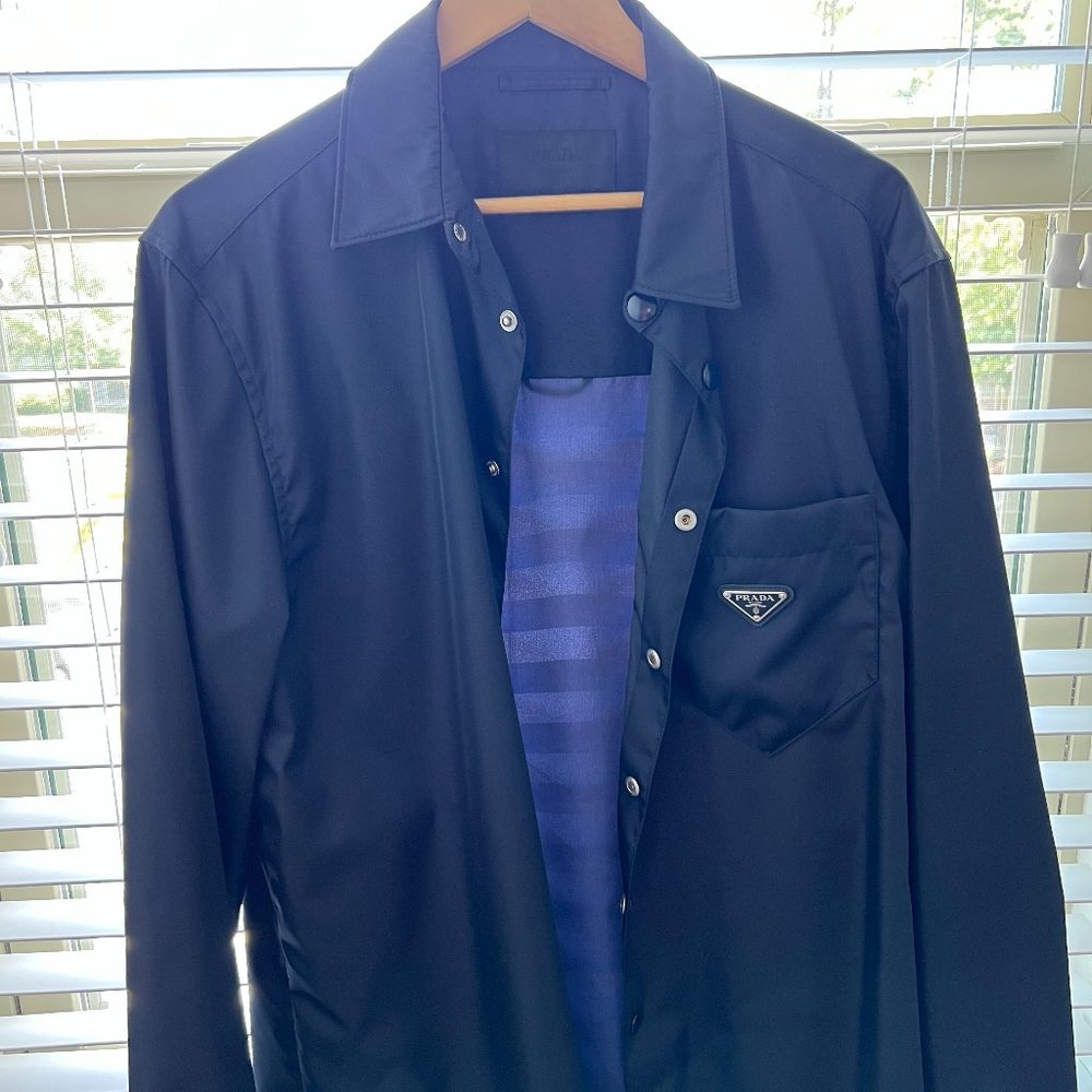 Prada Men's Navy Re-Nylon Jacket size L